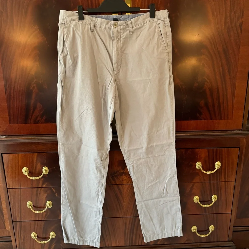J.Crew Essex Classic Fit Chino Pants Khaki Mens 36x34